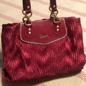 COACH Ashley Gathered Satchel